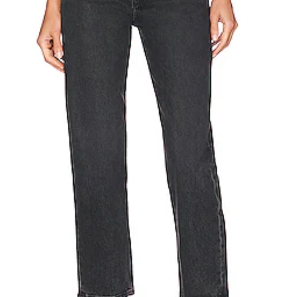 Agolde Wyman Straight Black Women's Jeans